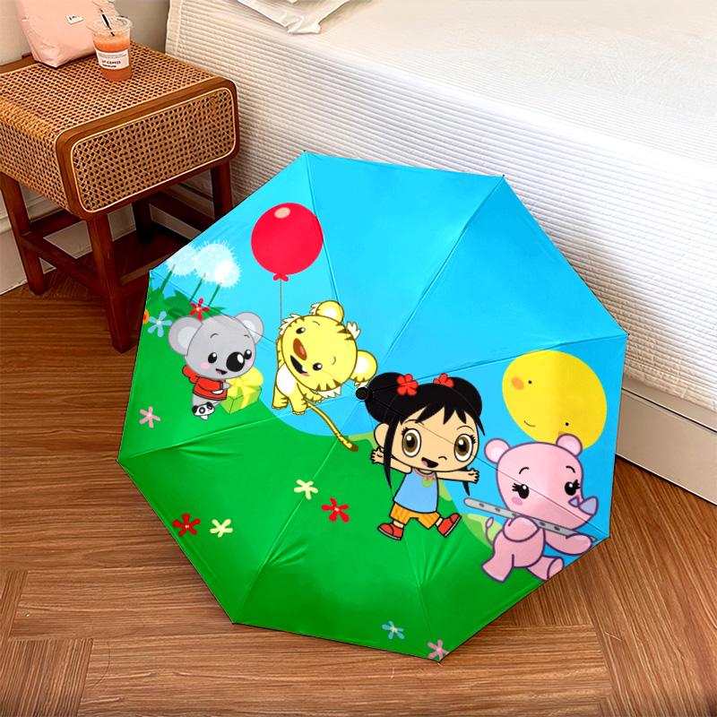 Kylan pattern, automatic folding umbrella, portable and foldable design, 8 ribs, a Christmas or birthday gift.