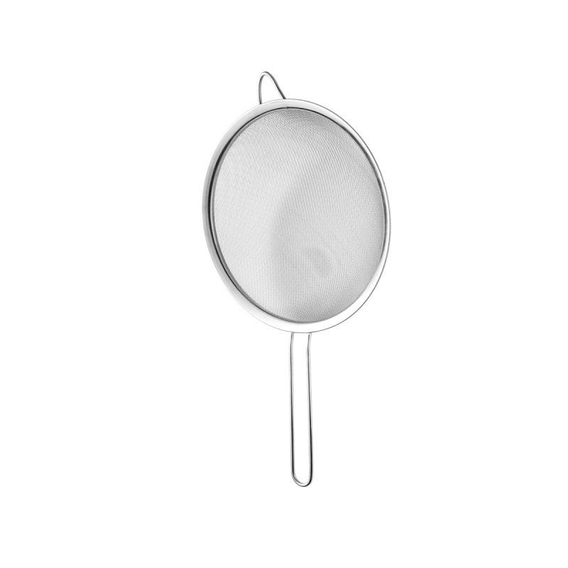 Stainless Steel Kitchen Colander and Sieve with Hook for Soy Milk, Juice, Sesame, Noodles, and Frying