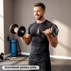 Weight Plates Set, 1"/2.5cm Weight Disc Pair, 4 x 5kg Metal Dumbbell/Barbell Plates for Home Gym