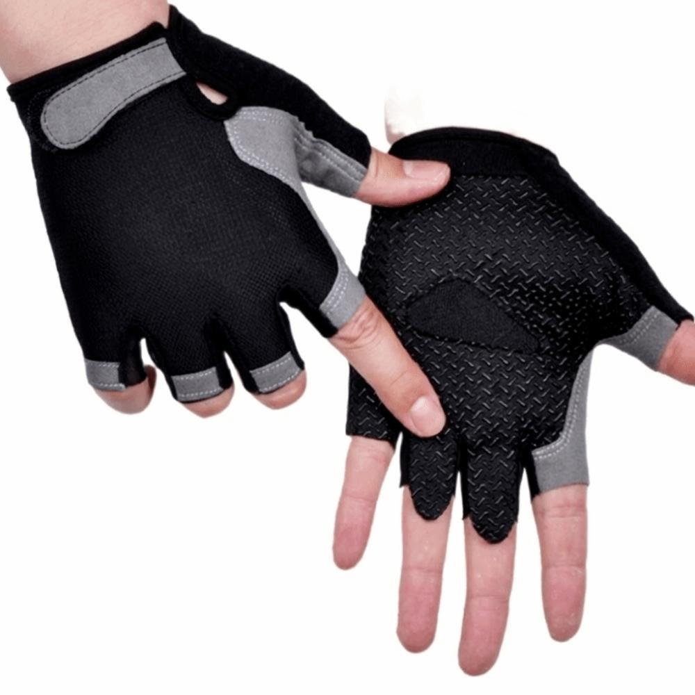 Fingerlose Damen Herren Fahrradhandschuhe Atmungsaktives Fahrradzubehör Wandern Camping