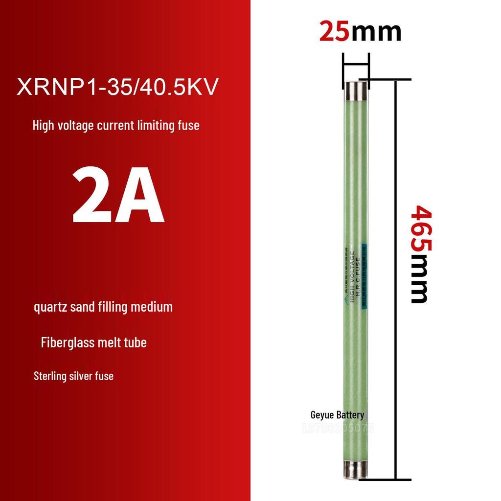 High-Voltage XRNP1-10/12KV Fuse: Current-Limiting & High Breaking Capacity PT Fuse Tube