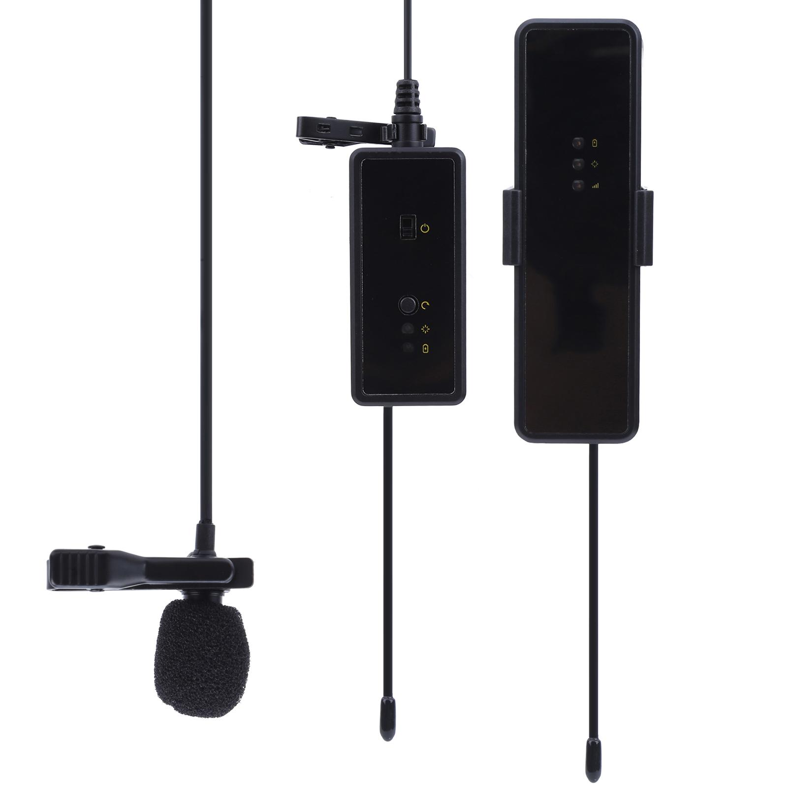 

MOVINGMIG беспроводной микрофон для интервью телефон профессиональная запись в прямом эфире микрофон с креплением на воротнике