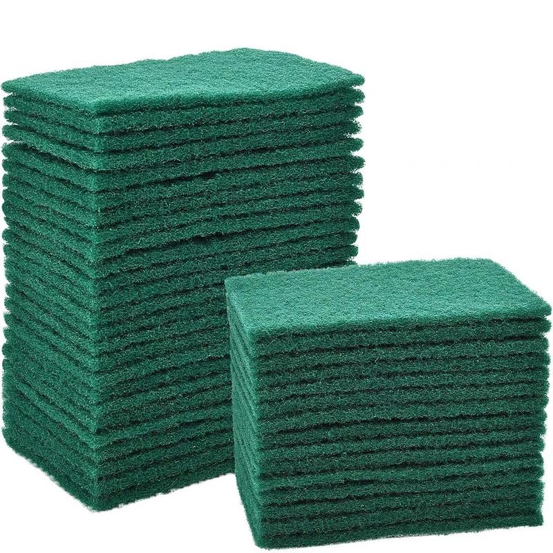 

10/20/30 шт. Скраб-губки Бытовые Кухонные для Удаления Масла Мытья Посуды Губки для Кастрюль Не царапающие Многоцелевые Многоразовые Чистящие Салфетки 10PCS зелёный