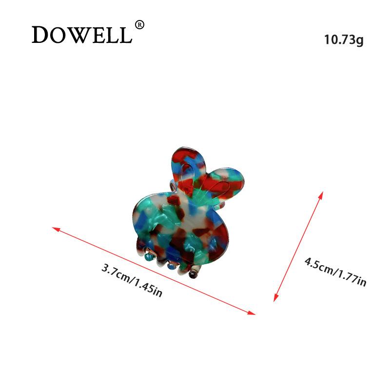 And Sweet Colorful Mini Rabbit Hair Claw Clips Made With Acetate Great For Womens Everyday Hair Looks