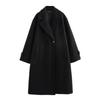 Women European American Street Style Loose Soft Coat Jacket Winter Autumn Overcoat
