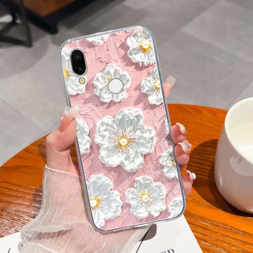 Für Xiaomi Redmi 7 7A 8 9C 9T 10A Mode Buchstaben Handytaschen Ultradünne Transparente TPU Staubdichte Schutz Weiche Rückseite Für Xiaomi Handyhülle