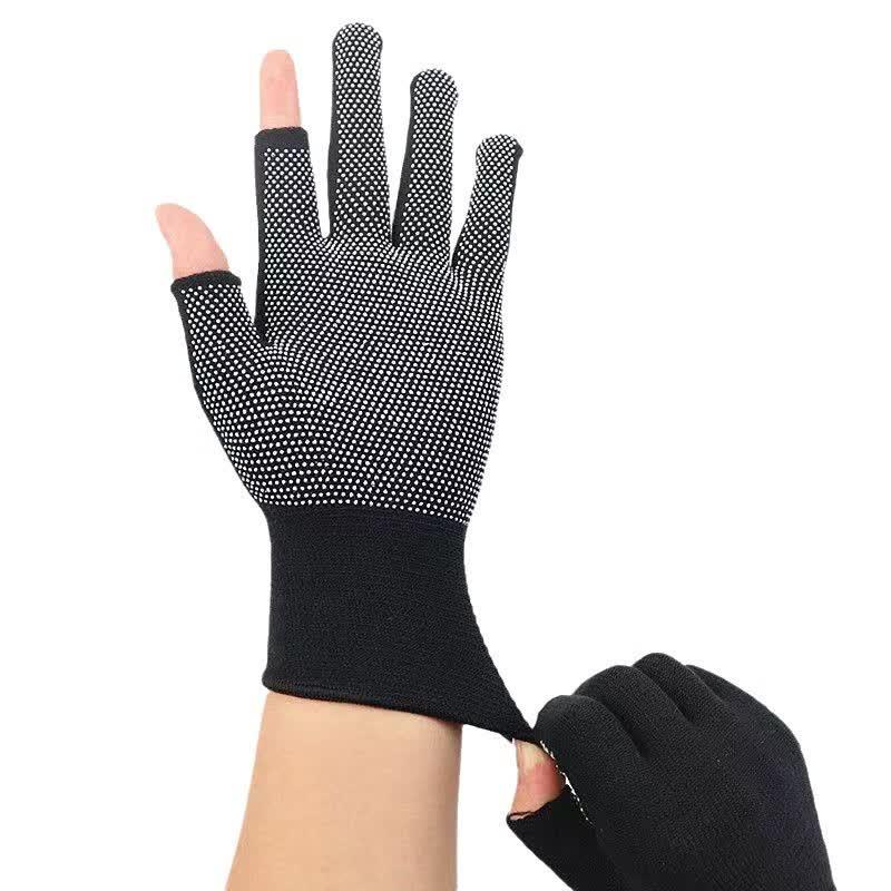 Nylon 2-Finger Exposed Touchscreen Work Gloves