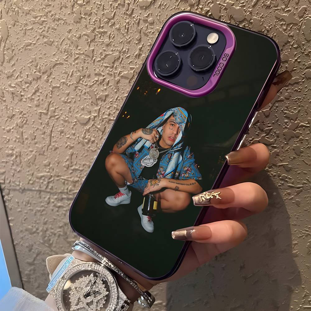 Rapper AMERI D-DUKI For iPhone 17,16,15,14,13,12,11,Mini,Pro,E,SE4,XS,MAX Purple Candy Matte Cover