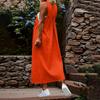 Women Sleeveless Solid Suspender Long Dress Casual Loose Fit Adjustable Strap Overall Style Maxi Skirt for Daily Wear