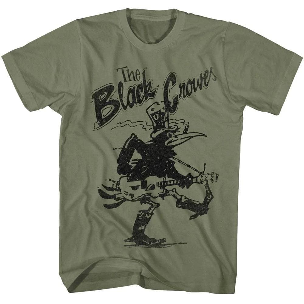 Black Crowes Smokin Guitar Men s T Shirt S