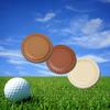 Flat Golf Ball Position Marker With Strong Magnetic Artificial Leather Round Golf Ball Marker Golfers Gift 4cm Size