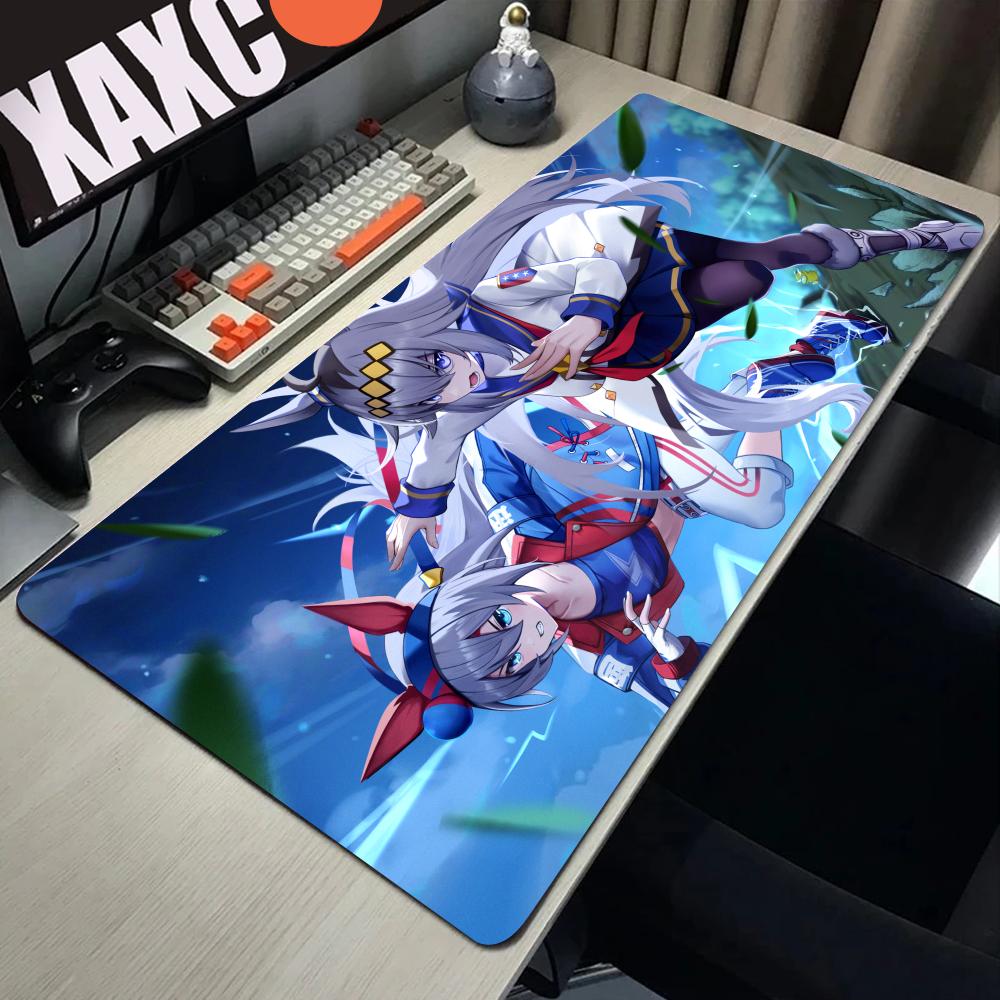 HYBXAXC Genshin Impact Furina Anime Game Mousepad Office PC Kawaii Gaming Accessories Keyboard Mouse Pad Laptop Mat Carpet