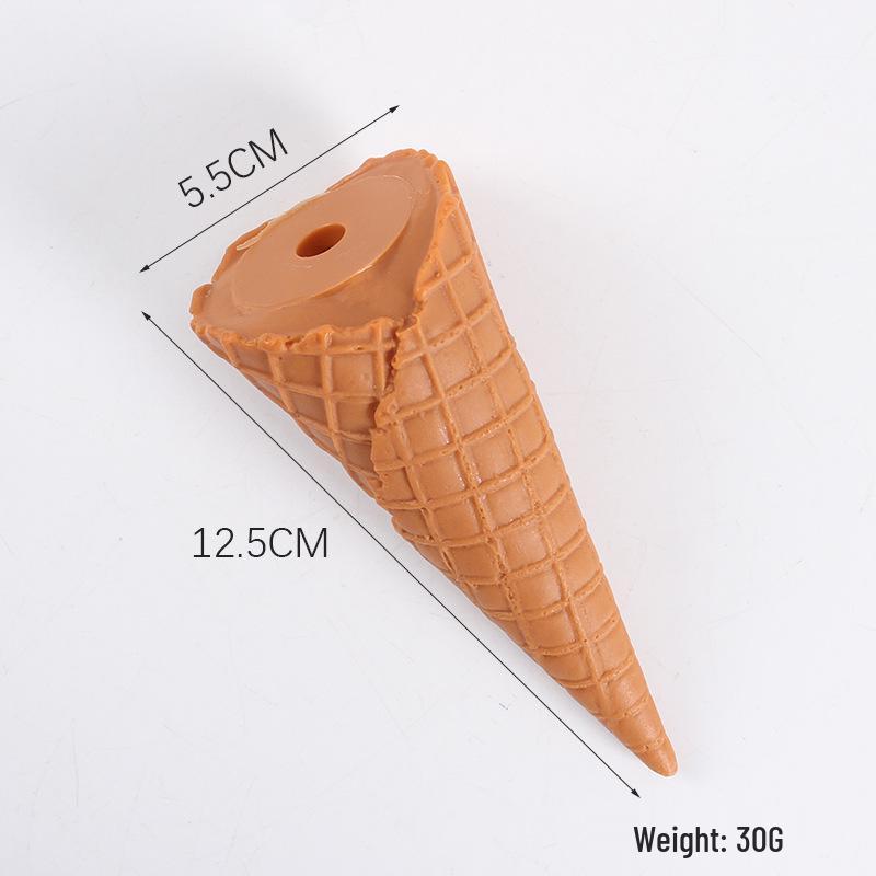 

Large Simulation Crispy Sweet Ice Cream Cone Model Accessories Creative Egg Holder DIY Clay Container