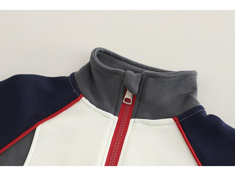 Spring Handsome Toddler Boys' Long Sleeve Cardigan & Sportswear Three-Piece Set