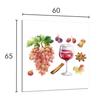PANEL SZKLANY DO KUCHNI 60x65 Wino