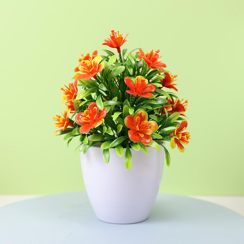 Simulated desktop green plants, mini potted plants, simulated decorations, simulated flowers