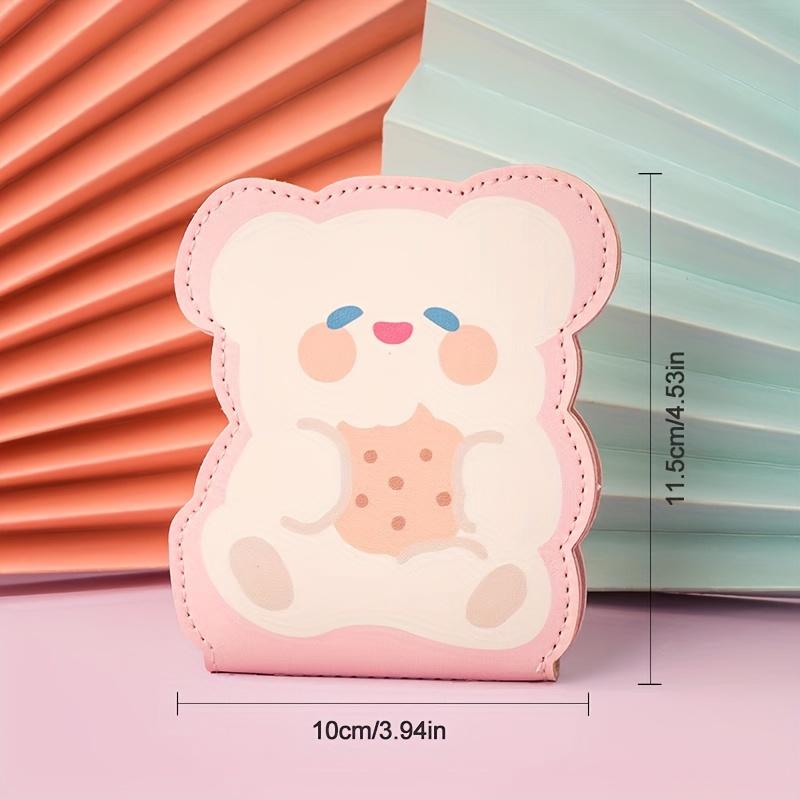 2 Pcs Cute Bear Leather Driver's License Case - Two-in-One Niche New Design, Portable Driving License Protection Card Case