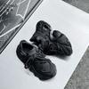 Scarpe da papà in pelle autunno e inverno, nuova piattaforma, scarpe sportive casual di tendenza