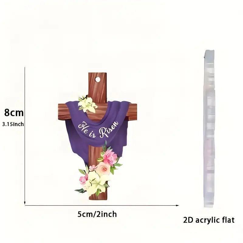 

Cute Colorful And 2d Acrylic Easter Hanging Ornament For Car Backpack Keychain Decoration