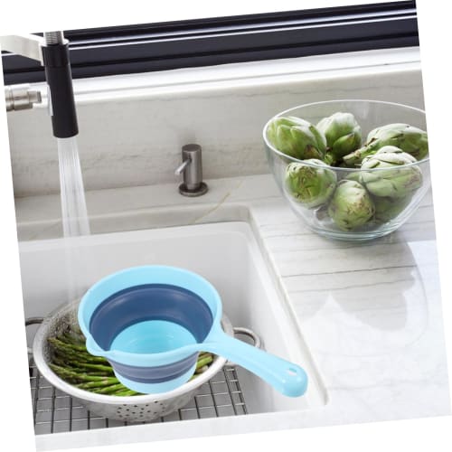 HEMOTON 2 Pieces Plastic Folding Water Ladle for Bath, Shampoo, and Tea Ceremony (Random Color)