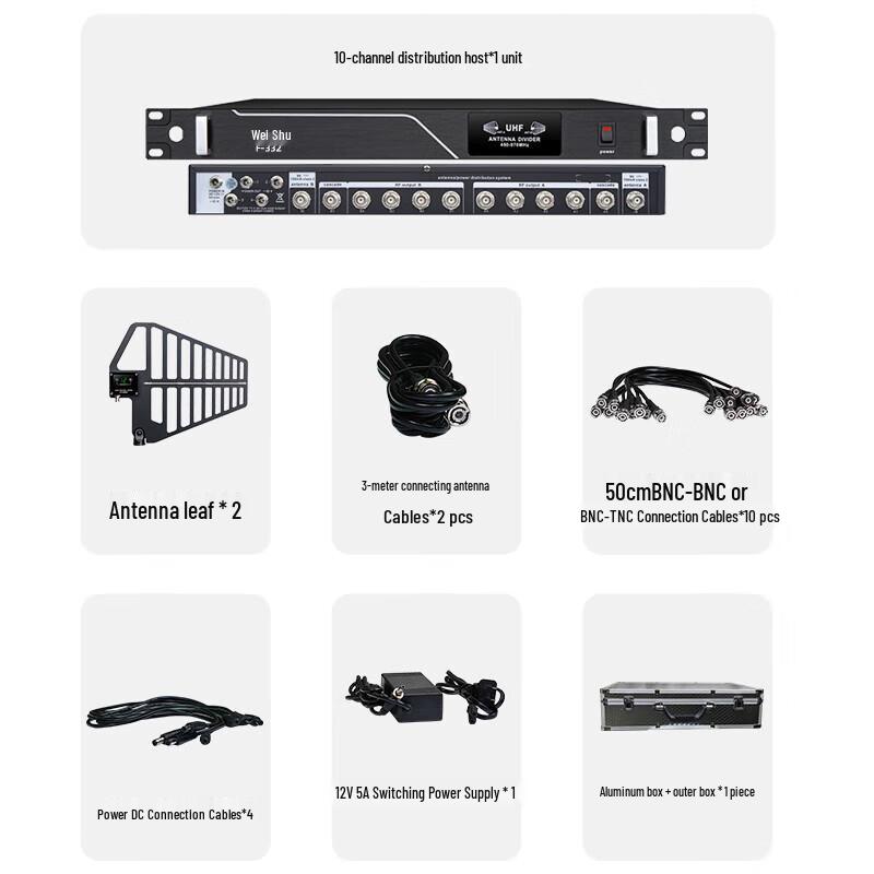 Weishu F-332 Wireless Microphone Signal Amplifier