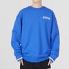 Puma Embroidered Logo Crew Neck Sweatshirt Men Tops Blue 620614-92