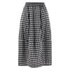 Qiushui Yiren Women's Color-block Plaid A-line Skirt