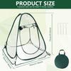 Portable Mini Greenhouse PVC Flexible Pop Up Clear Greenhouse Outdoor Protection Foldable Mini Garden Greenhouse Cover for Plant