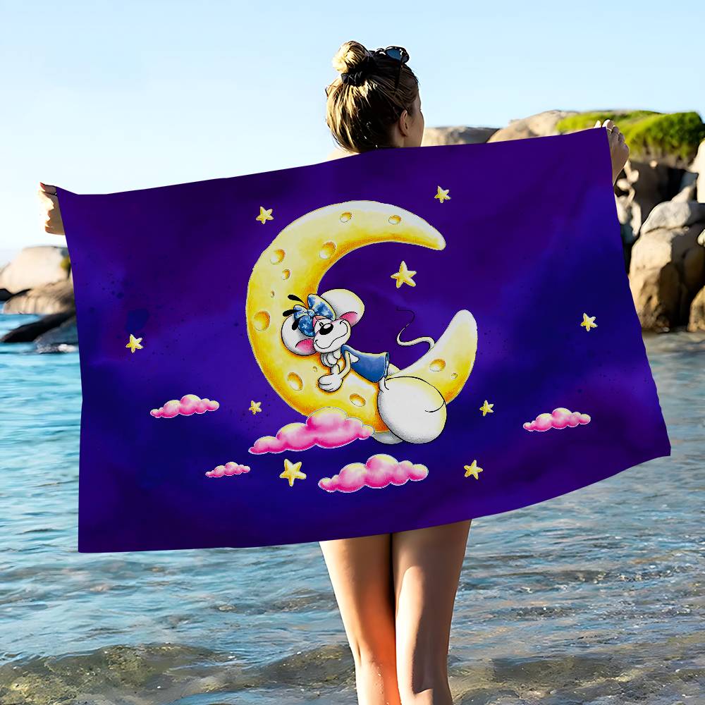 Popular Character D-Diddl Microfiber Beach Towel Absorbent Quick Dry Soft Yoga Swimming Resort Mountain Climbing Towel