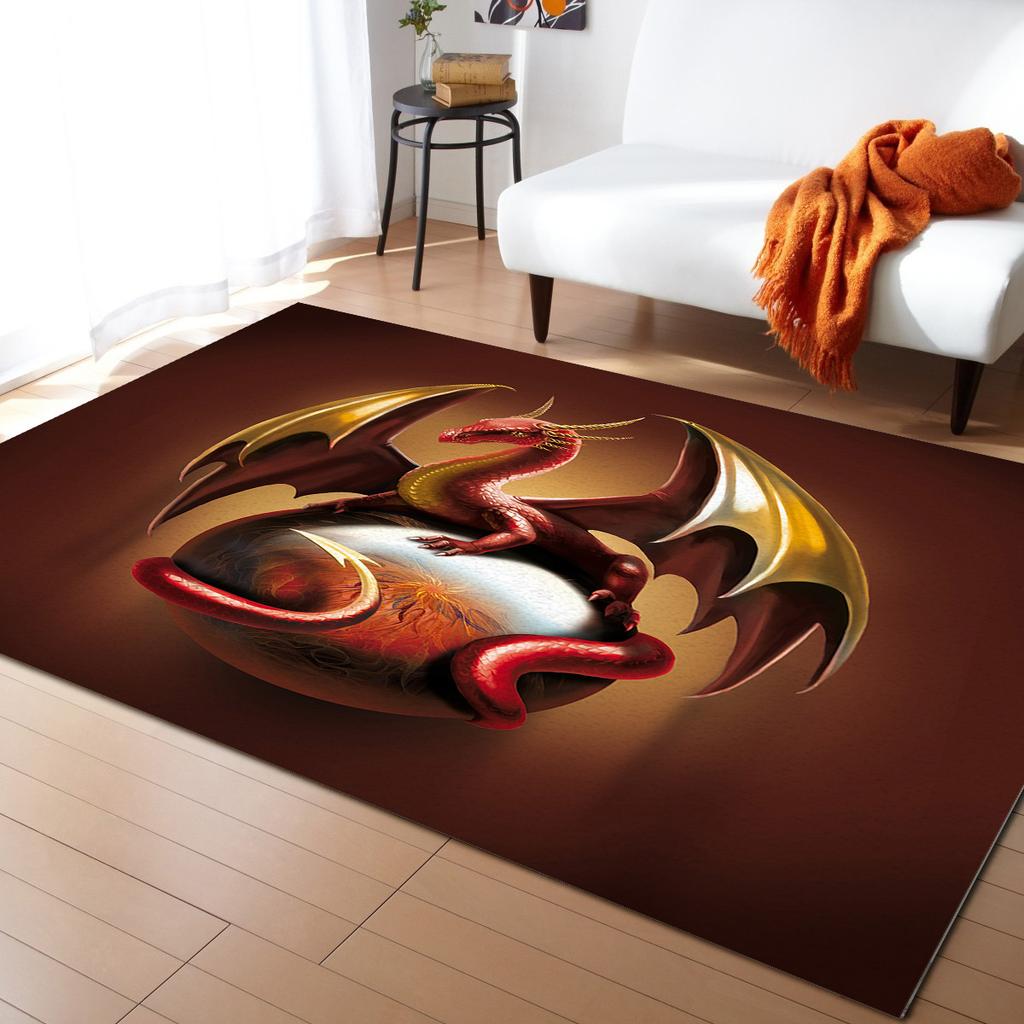 Magic Dragon Pattern Carpets Non-slip Rug Doormat Children Room Polyester for Bedroom Living Room Kitchen Mats for Floor Rug