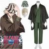 Gorące Anime Bleach Cosplay Urahara Kisuke Gotei 13 Kostium Kimono Mundur Peleryna Góra Spodnie Kapelusz Garnitur Na Halloween Karnawał Imprezę