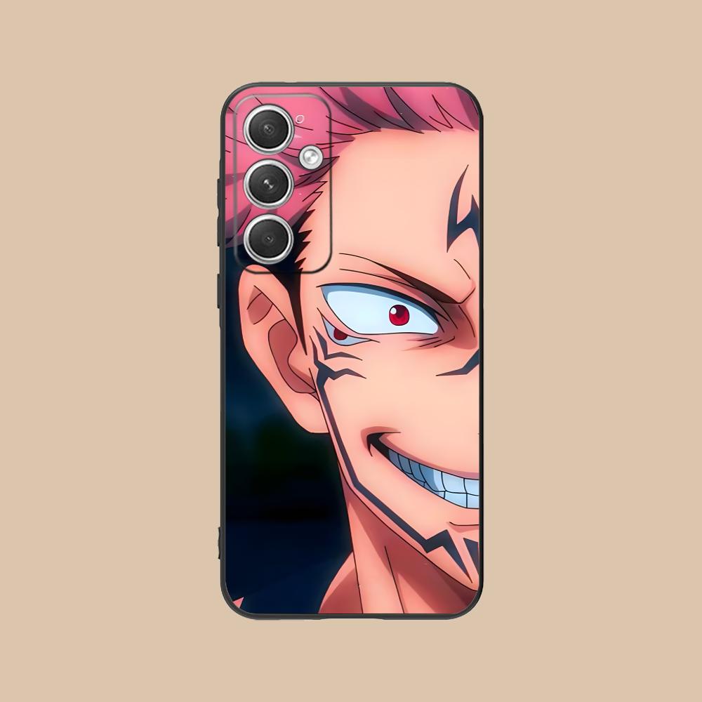

Jujutsu Kaisen Sukuna Mobile Phone Case for Samsung Galaxy S26 S25 S24 S23 S22 S21 S20 Note20 Plus FE Ultra Colorful Cover Galaxy S26
