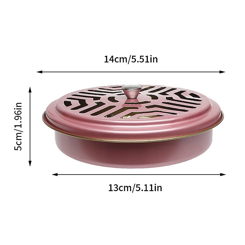 Mosquitoes Coil Holder Tray Frame Stainless Steel Round Rack Plate For Spirals
