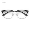 Trendy Computer Clear Glasses Semi Rimless Anti Blue Light Blocking Glasses Men Women Square Ray Filter Eyeglasses Frame Goggle