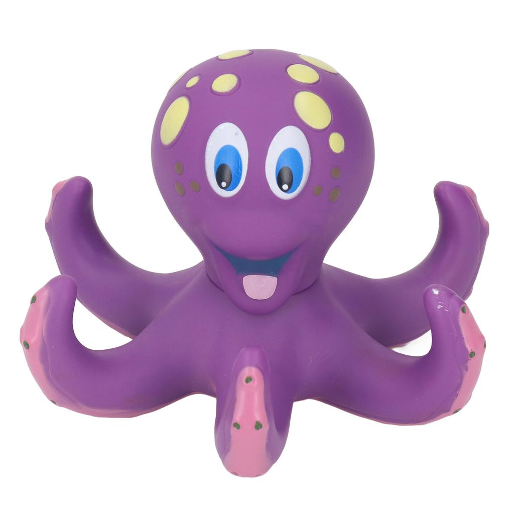 Krake Badespielzeug Abnehmbar Pädagogisch Interaktiv Schwimmendes Baby-Krake-Spielzeug mit 5 Ringen für