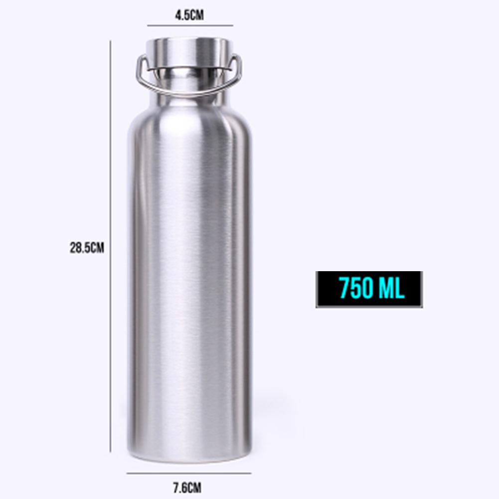 Stainless Steel Vacuum Thermal Insulated Bottle Outdoor Portable Large Capacity Sports Kettle