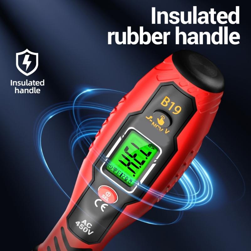 Voltage Tester, Non-Contact Voltage Tester, Electrical Tester, 11V-450V Digital Buzzer Alarm, Live Wire Tester