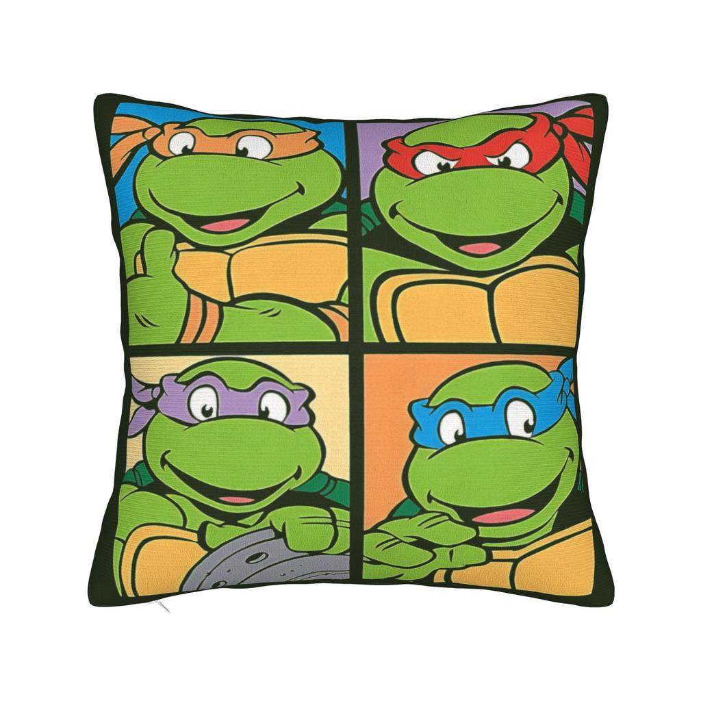  T-Teenage M-Mutant Ninja Turtles Pillow Case  Print Pillow Cover Vintage Pillowcases For Living Room Sofa