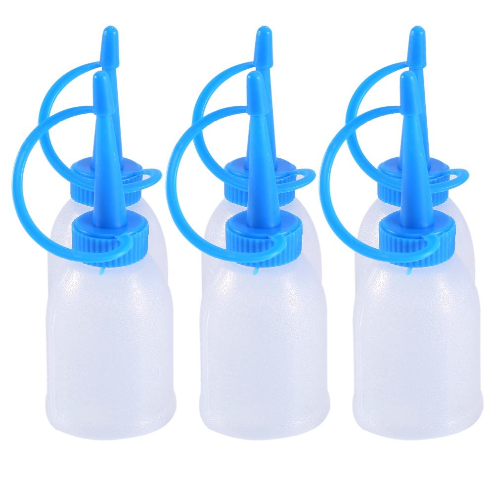 

6Pcs bag 30ML Industrial Glue Gel Oil Plastic Squeeze Empty Bottle Jet Dispenser