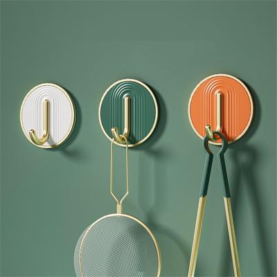 Nordic Licht Luxus Haken Klebstoff Starke Last-Lager Nicht-Perforierte Haken Badezimmer Wand Handtuch Kleidung Hause Lagerung Organizer werkzeuge