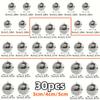 30pcs Mini Disco Ball Ornaments Reflective Glass Silver Baubles for Mardi Gras Disco Party Decor Sparkling Christmas Tree Gift