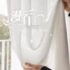 2026 Modern Style Sheer Gauze Curtains - Light-Filtering, Privacy-Safe, Sun Protection for Living Room, Bay, and Balcony Windows, White