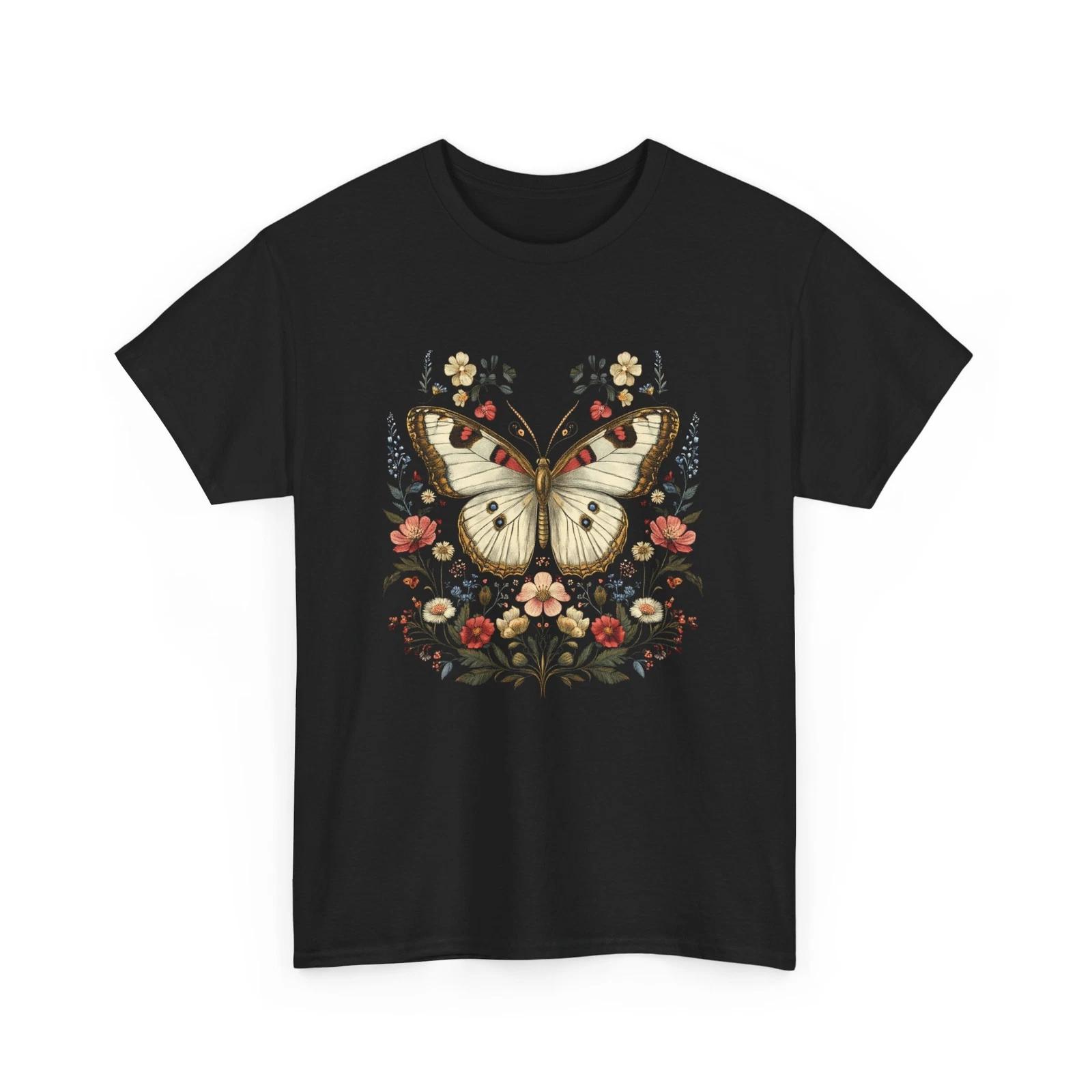 Women’s Butterfly Graphic Tee Oversized Aesthetic Vintage Boho Trendy Shirt XL