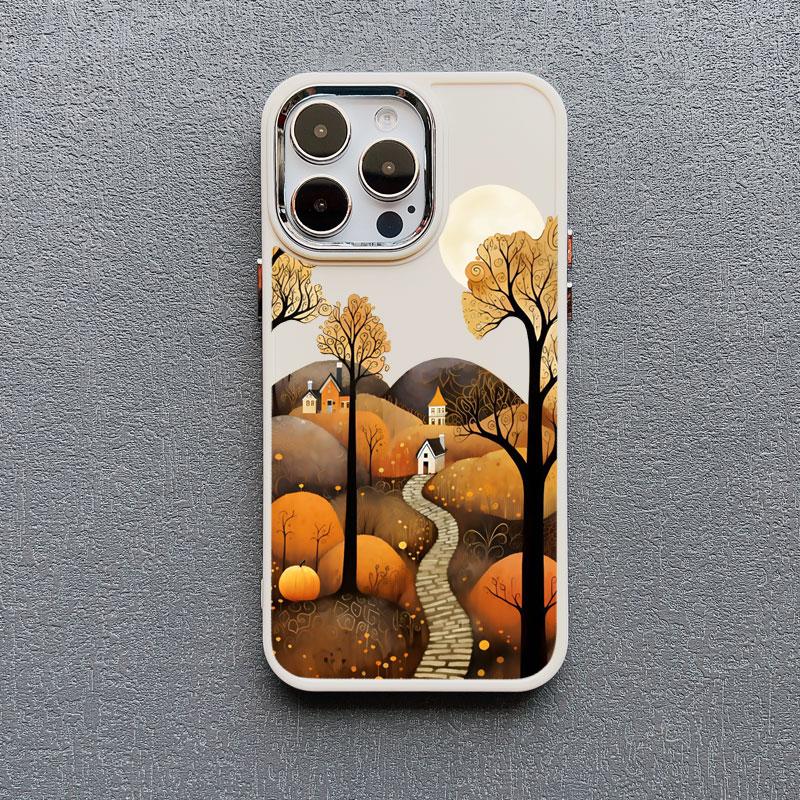 

Forest Village Aesthetic Silicone Phone Case For iPhone 16 15 11 14 Pro Max 13 12 Pro Max 7 8 Plus SE2 XR X XS Shockproof Covers iphone 7 8 SE2