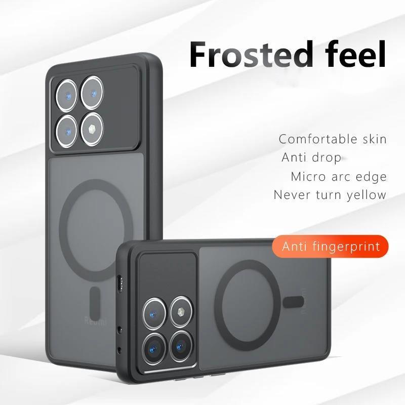 Luxusní Průhledný Kryt na Telefon Pro Poco F6 X6 x7 F7 M6 m7 c75 Xiaomi 15 14T Pro ultra redmi A5 Magnetický Magsafe Bezdrátové nabíjení Kryt pouzdro