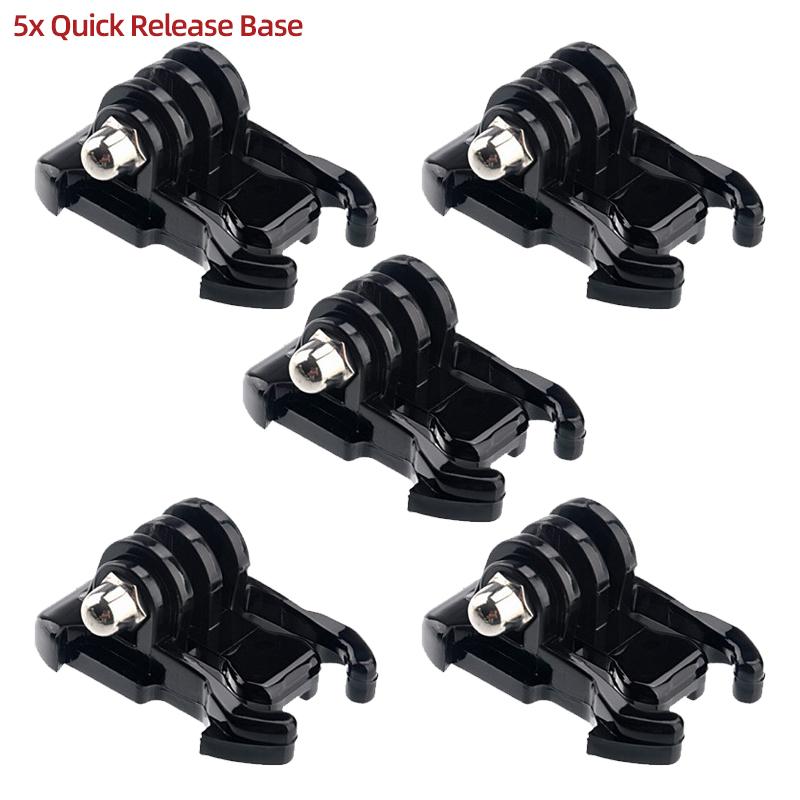 Quick-Release Base Buckle Mount For GoPro Hero 13 12 11 10 9 8 7 Insta360 SJCAM SJ4000 AKASO DJI Osmo Action Camera Accessories