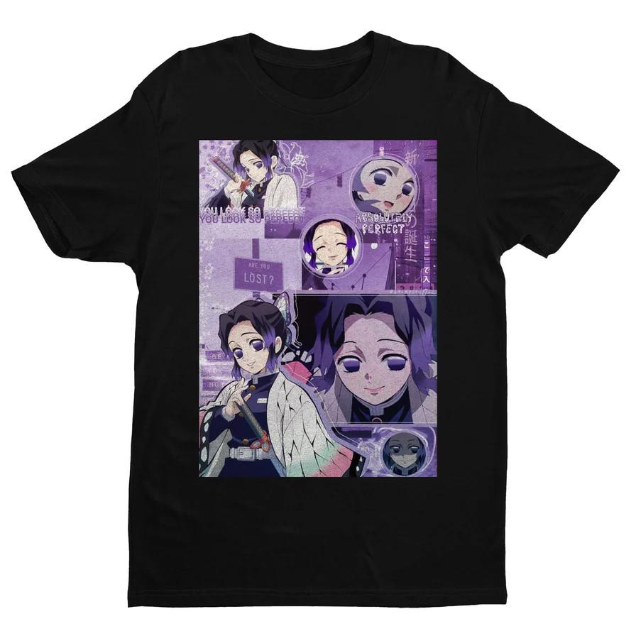 

Anime Shinobu Kocho Kaisen Black T Shirt Size S - 5XL Unisex T-Shirt M