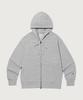 Champion Small Logo Loose Fit Zip-Up Hoodie Grey
