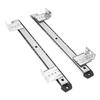 2Pcs Thickened Cold Rolled Steel Computer Desk Keyboard Slide Rail Bracket(white)