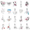 Europecopper Nurse Tooth Charm Bead Doctor Stethoscope Pendant Fit Decoration Bracelets Women Diy Jewelry Accessories Gift